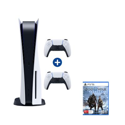 PlayStation 5 C chassis + God of War: Ragnarok VCH PS5 + dodatni PS5 Dual Sense Wireless Controler