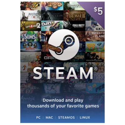 Steam gift card 5$ – Global