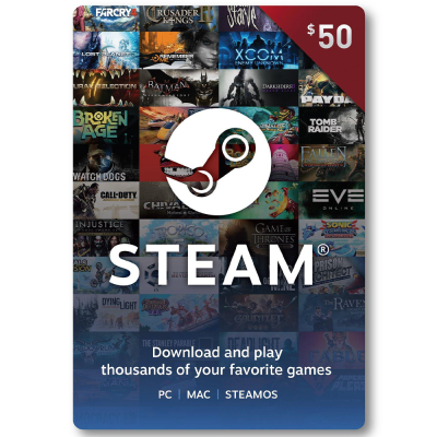 Steam gift card 50$ – Global